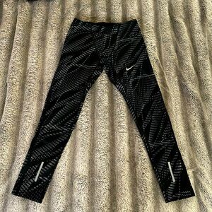 Men’s Nike Dri-Fit Black&GreyJoggers With Zippers